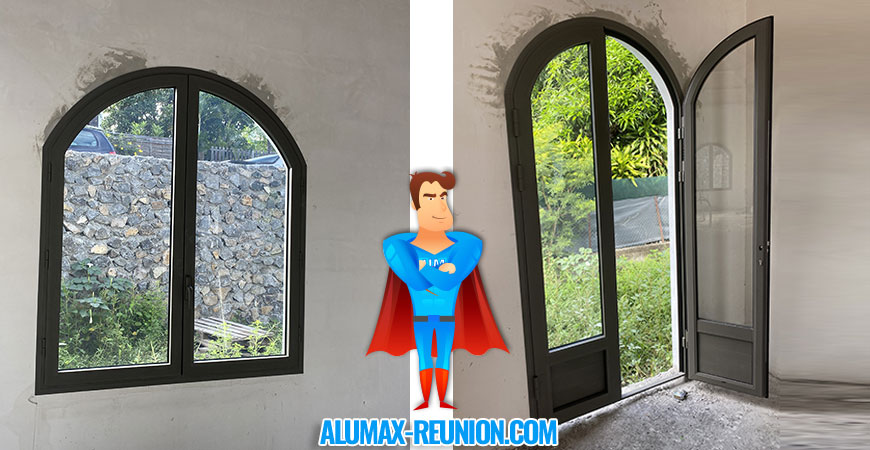 fenêtre et portes fenêtres cintrées colimaçon 974