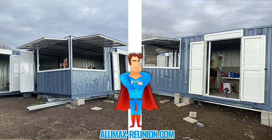 modification et agencement de conteneurs sainte-rose