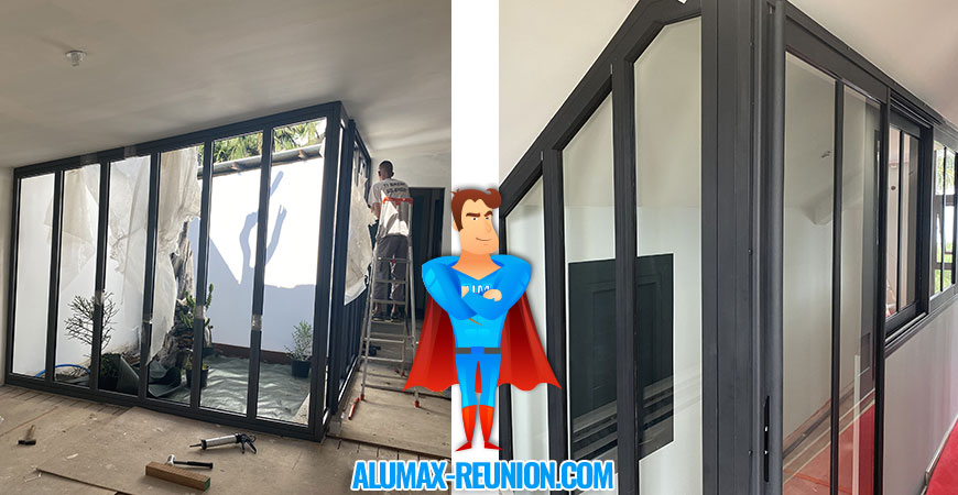 verrière aluminium 974